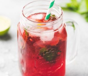 Raspberry Tea Mocktail
